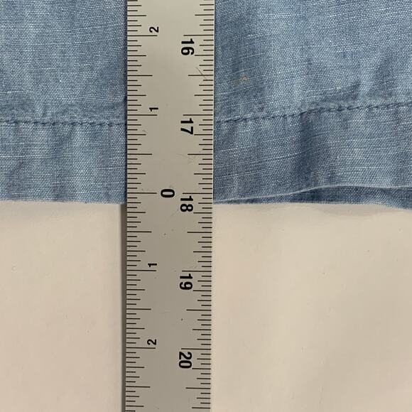 Madewell S NEW Denim Button Front Tie Mini Skirt Light Blue *flaw - Picture 5 of 8